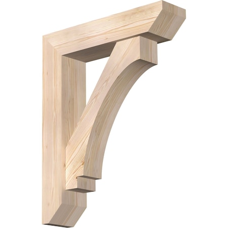 Ekena Millwork Imperial Slat Smooth Bracket w/ Offset Brace, Douglas Fir, 7 1/2"W x 32"D x 40"H BKT0806X32X40IMP06SDF